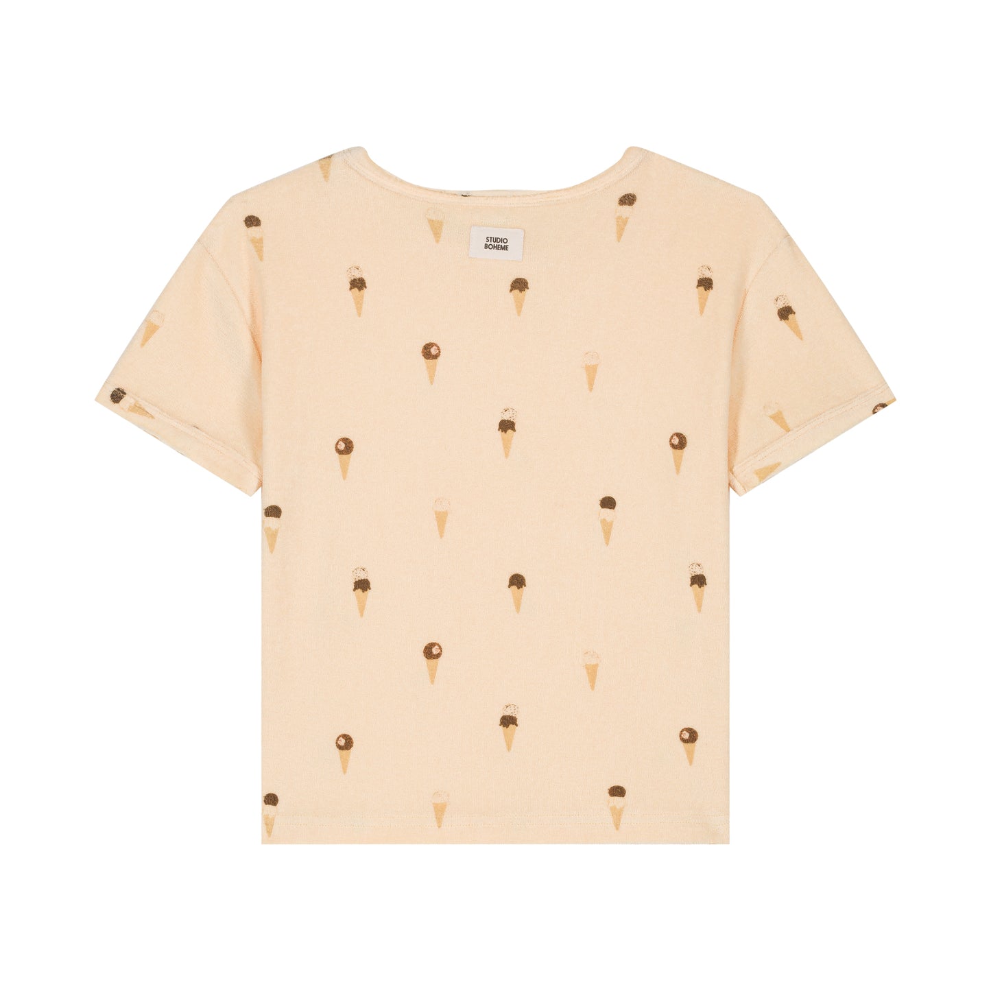 TSHIRT ESSENTIAL TERRY -  VANILLA / ICE CREAM
