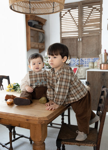 Forest Check Blouse [Doucement] (25AW)【2025年10月下旬以降お届け予定】