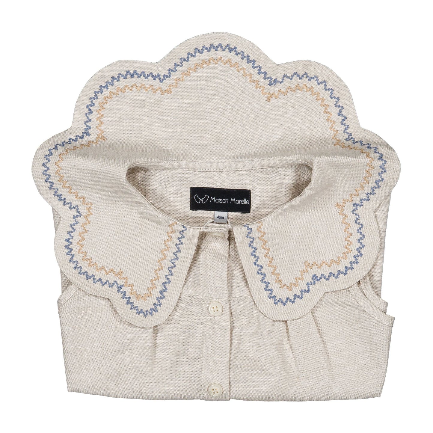 Blouse BAUME- double embrodery [Maison Marelle](25SS DROP2)