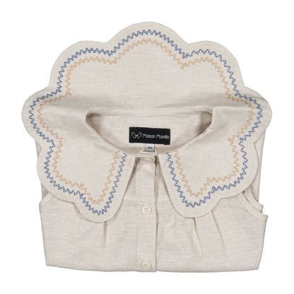 Blouse BAUME- double embrodery [Maison Marelle](25SS DROP2)