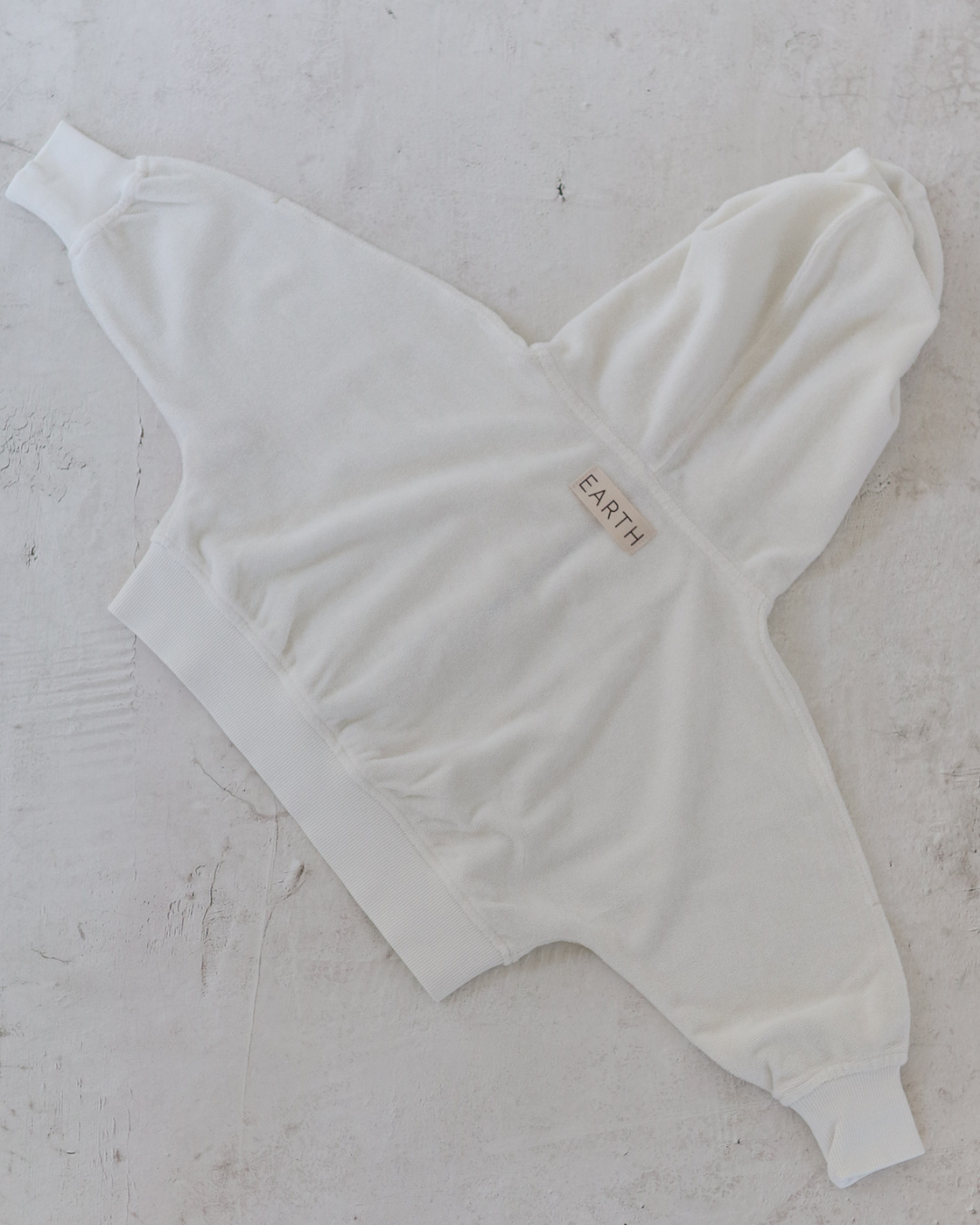 Volume hoodie - White [EARTH THE ARCHIVE] (26AW)