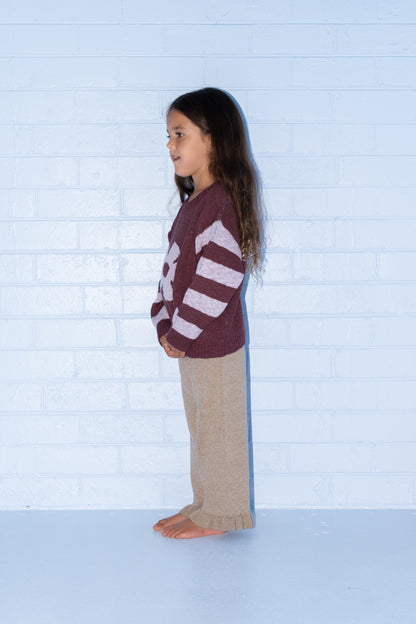 Bloom Knit Pull Over - Plum [GROWN] (26AW) drop2