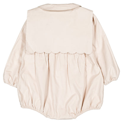 【オーダー会】 Romper SORBONNE - velvet beige [Maison Marelle](25AW Drop1) 【2025年12月中旬以降発送予定】
