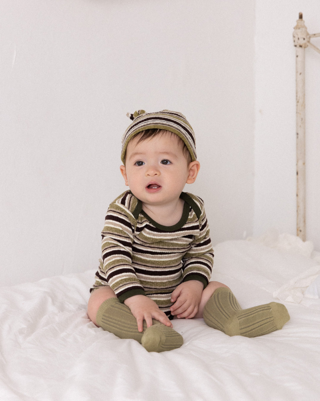 Forest ST Baby Suit Set - Khaki  [Doucement] (25AW)【2025年10月下旬以降お届け予定】