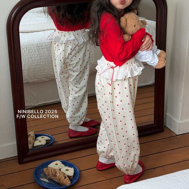 【予約販売】Sweety Lace Pants [NINIBELLO] (26SS)【2026年2月下旬以降順次発送】