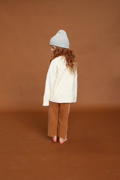 Ribbed Pixie Beanie - Grey Marle [GROWN](25KIDS CLUB)