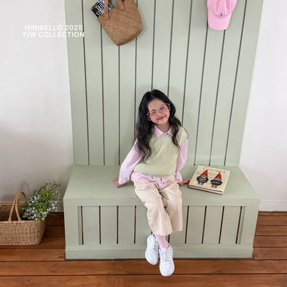 【予約販売】soft knit vest [NINIBELLO] (26SS)【2026年2月下旬以降順次発送】