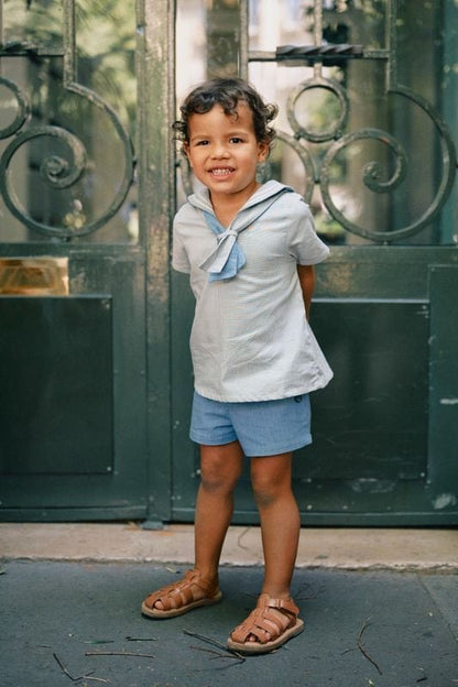 Short SUFFREN- blue denim [Maison Marelle](25SS DROP2)