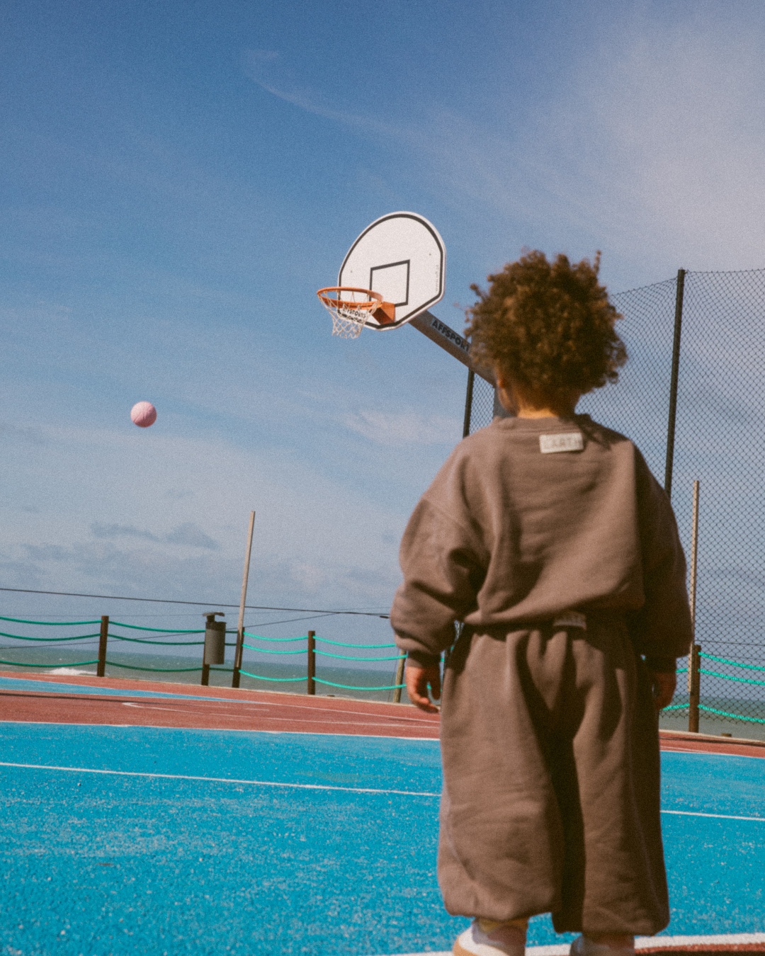 Organic French terry top - Brown [EARTH THE ARCHIVE] (26AW)