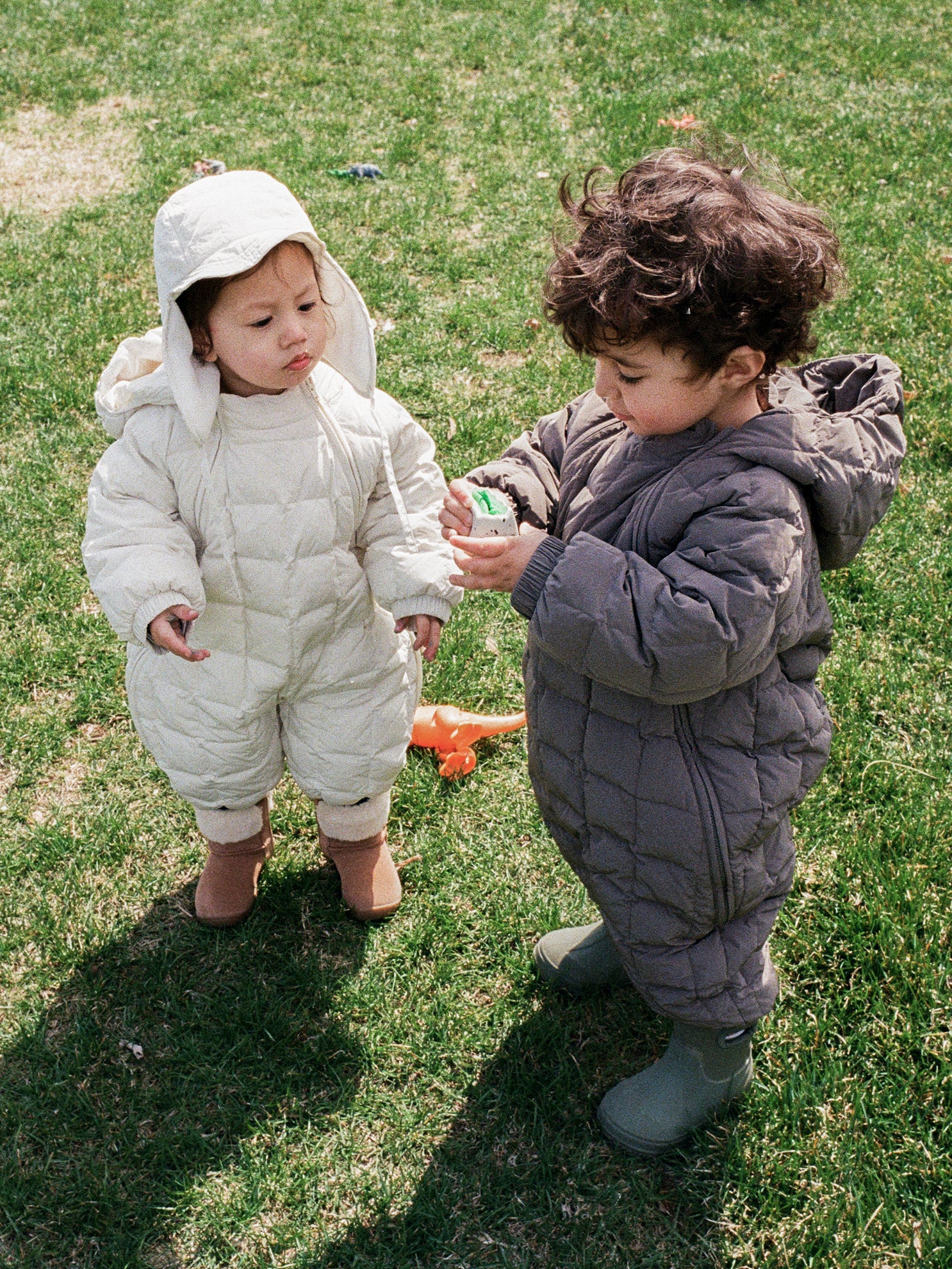 Lightweight padded jumpsuit - Light Olive [EARTH THE ARCHIVE] (26AW)