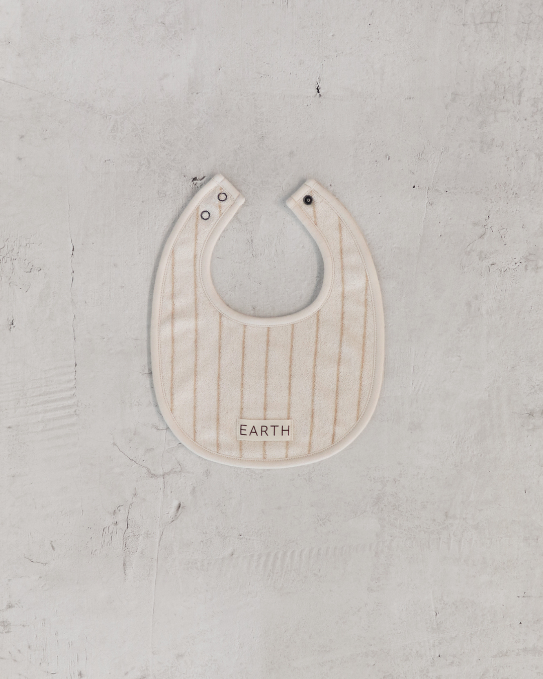 Organic Bib - Beige Stripe [EARTH THE ARCHIVE] (26AW)