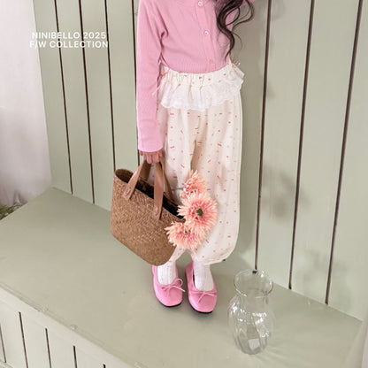 【予約販売】Sweety Lace Pants [NINIBELLO] (26SS)【2026年2月下旬以降順次発送】