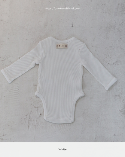 Longsleeve baby suit - White [EARTH THE ARCHIVE] (26AW)