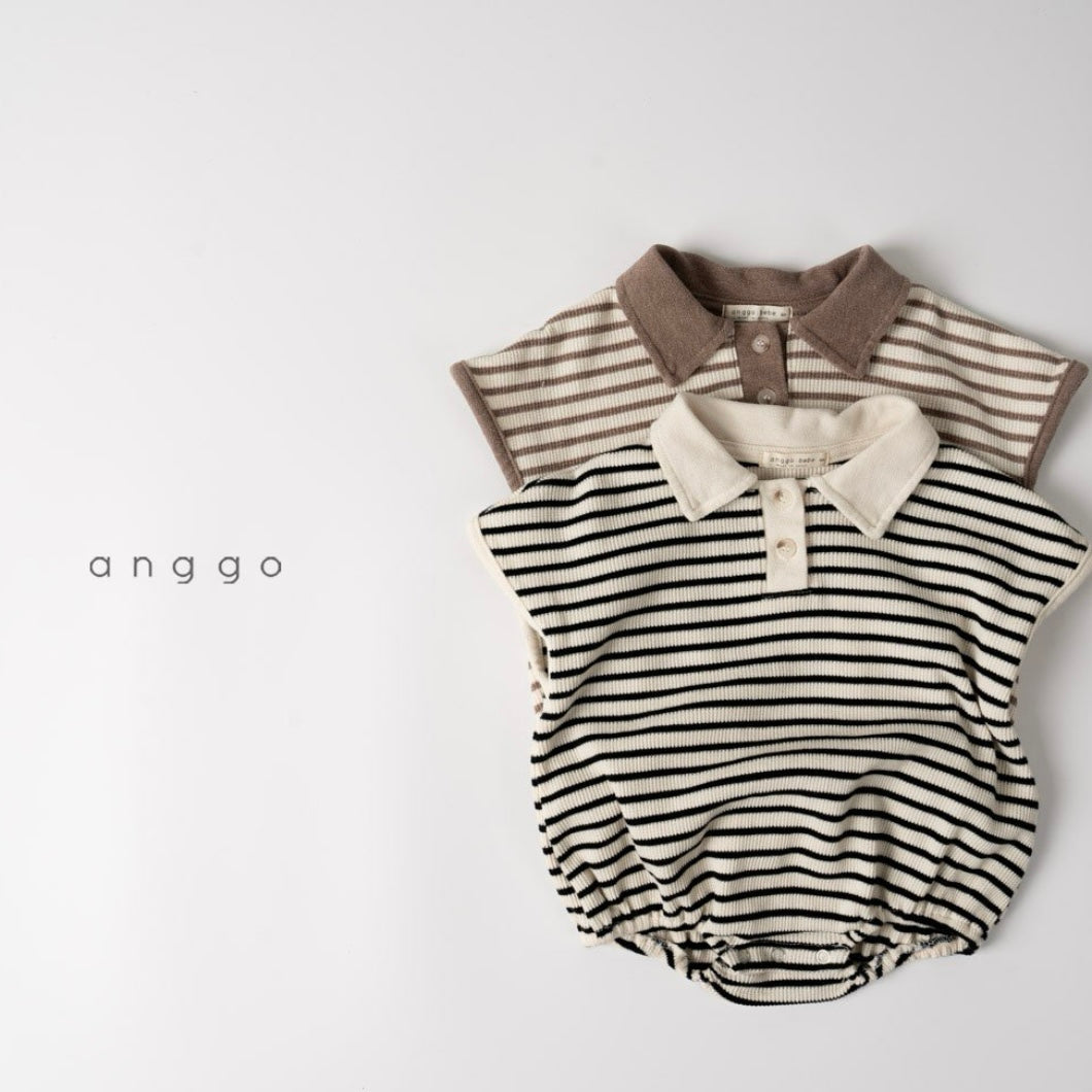 [anggo] kit-kat collar romper - SS24