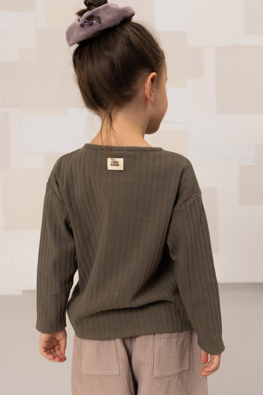 【予約販売】 ORSO T-SHIRT - DARK TAUPE [STUDIO BOHEME] (25AW) 【2025年9月中旬以降入荷予定】