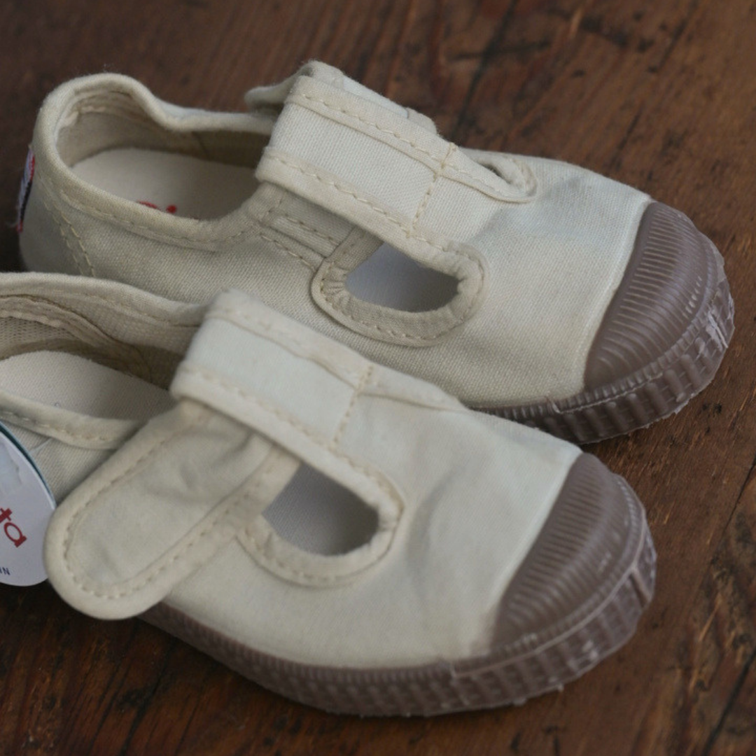 T-Strap Shoes - Sand (Dyed) Brown-sole [cienta]