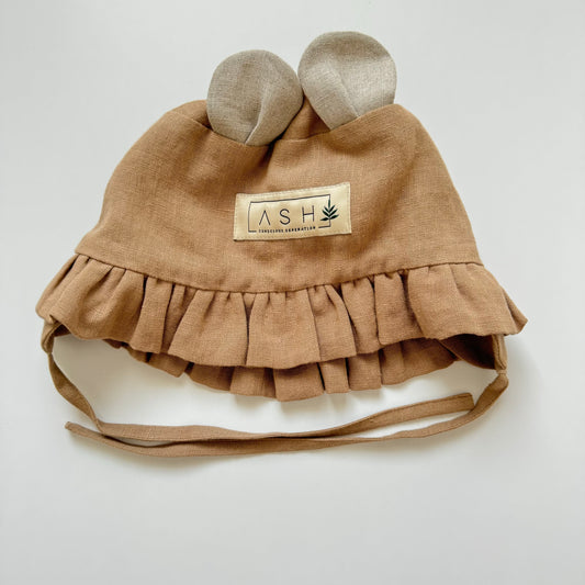 BEAR WAVY HAT - CAPPUCCINO (NEUTRAL EAR)