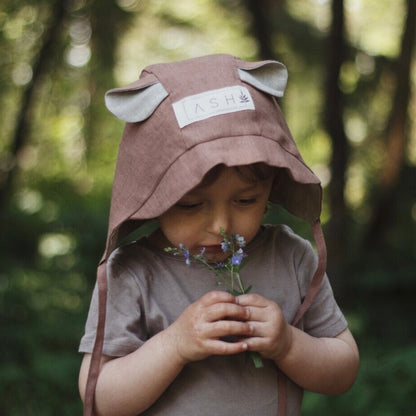 [ASH generation] bear bonnet (straight) / cocoa
