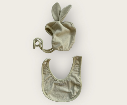 【予約商品】bebe-terry bib set [Oatmeal] (26SS)【2026年3月中旬以降順次発送】