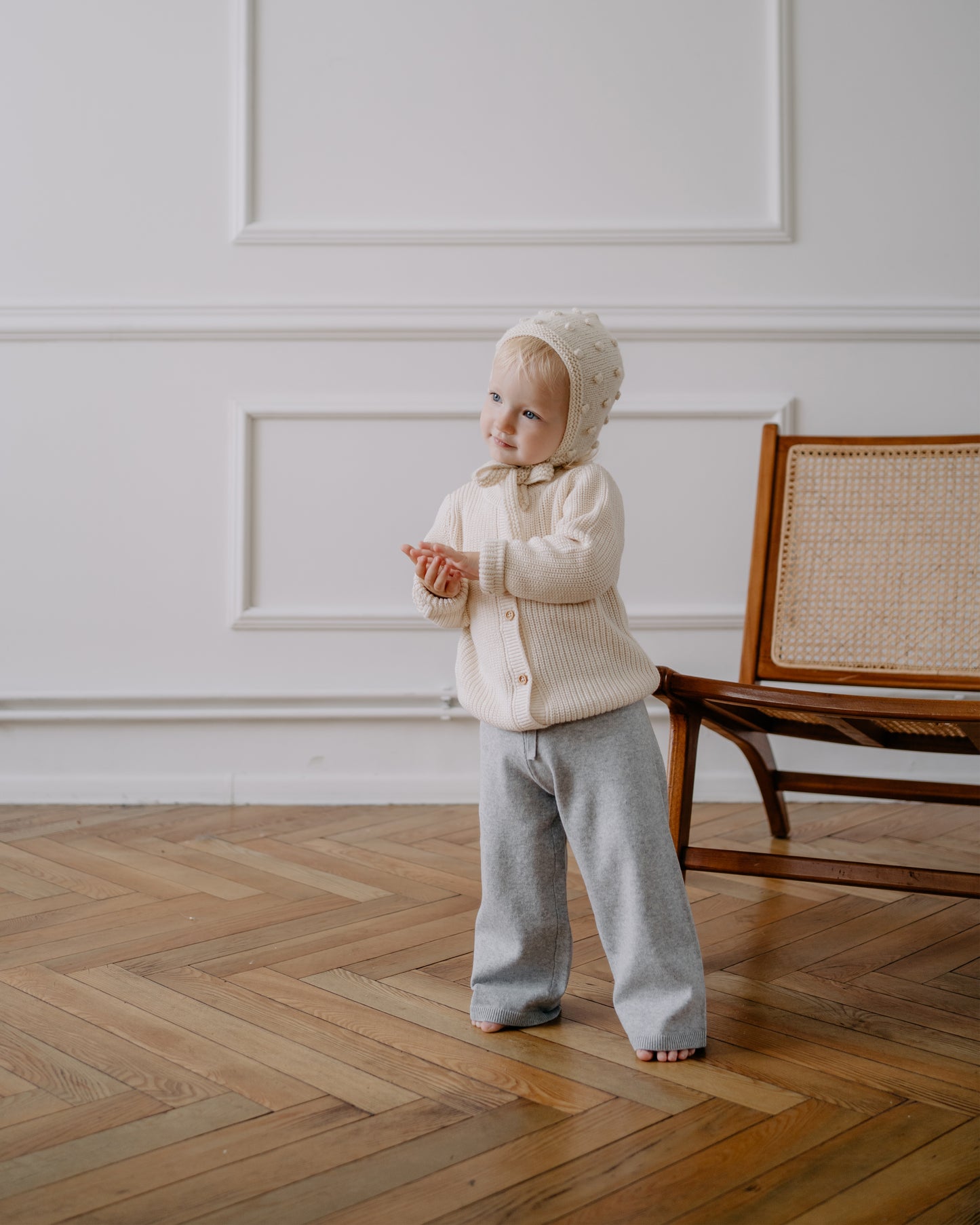 【オーダー会】 Raindrop Bonnet - Off White  [GANG OF KIDS / ギャングオブキッズ] 【2025年11月中旬頃発送予定】