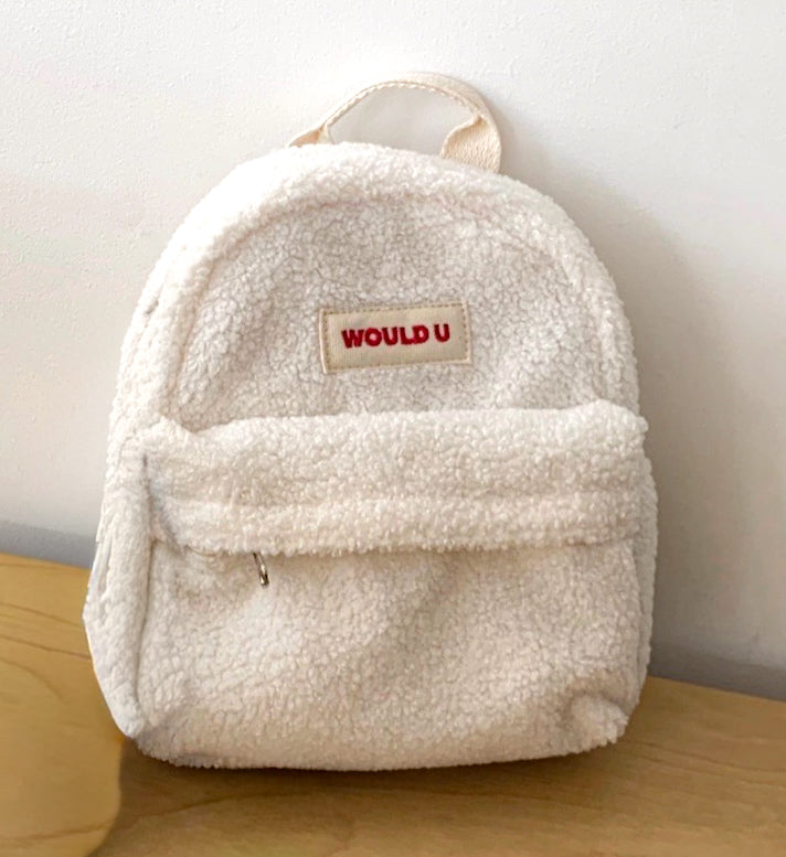 【オーダー会】Wouldu Teddy Back Pack - Ivory [wouldU]【2026年1月上旬以降順次お届け予定】