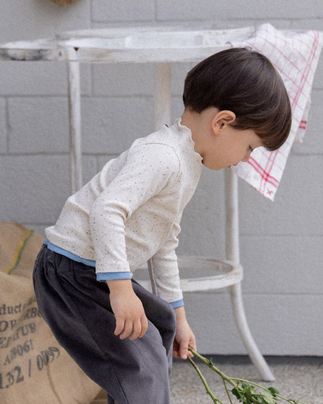 Cookie Chip Turtleneck - Blueberry  [Doucement] (25AW)【2025年10月下旬以降お届け予定】