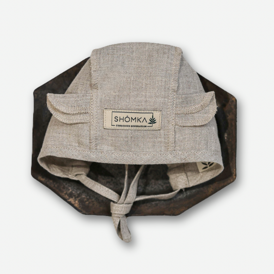 Bear Newborn Bonnet - Neutral [SHOMKA]