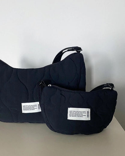 【オーダー会】Couple Cross Bag - Black Beige [wouldU]【2025年11月下旬以降順次お届け予定】