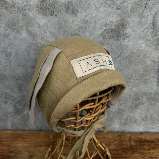 [ASH generation] rabbit bonnet (straight) / pistachio