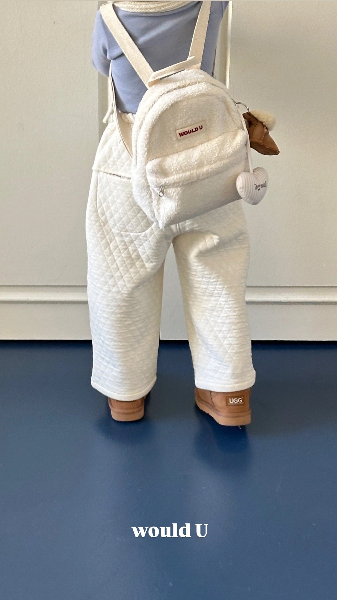 【オーダー会】Wouldu Teddy Back Pack - Ivory [wouldU]【2026年1月上旬以降順次お届け予定】