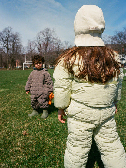 Lightweight padded jumpsuit - Light Olive [EARTH THE ARCHIVE] (26AW)