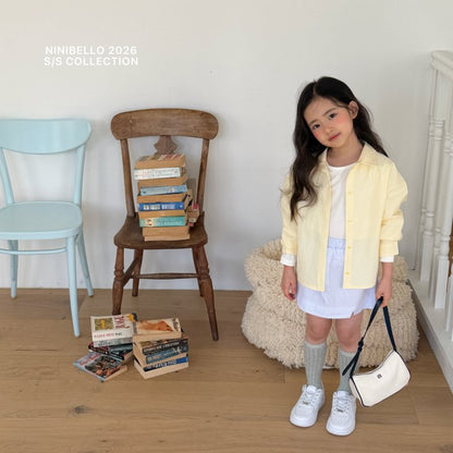 【予約販売】Vanilla cotton shirt [NINIBELLO] (26SS)【2026年2月下旬以降順次発送】