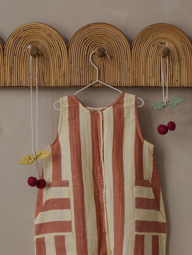 Tomato Stripes Jumpsuit [organic zoo] (26SS)