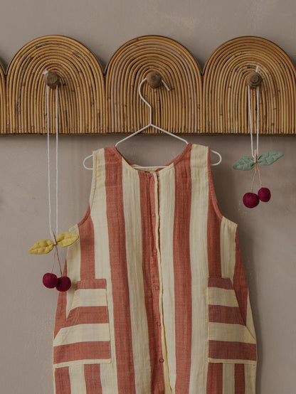 Tomato Stripes Jumpsuit [organic zoo] (26SS)
