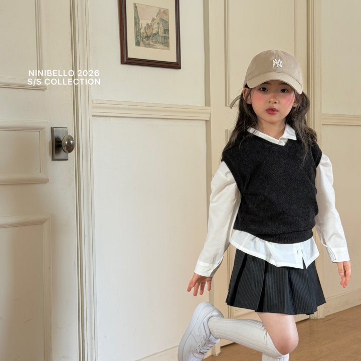 【予約販売】Vanilla cotton shirt [NINIBELLO] (26SS)【2026年2月下旬以降順次発送】