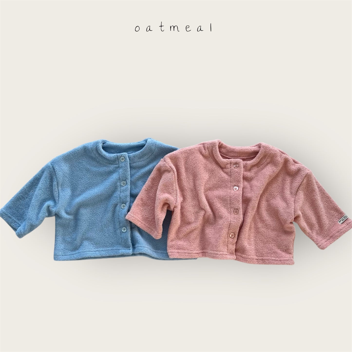 【予約商品】bebe-terry cardigan [Oatmeal] (26SS)【2026年3月中旬以降順次発送】