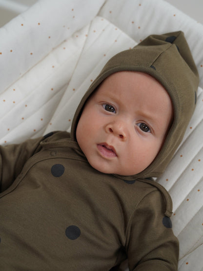 OLIVE DOTS BONNET [organic zoo] (23AW)