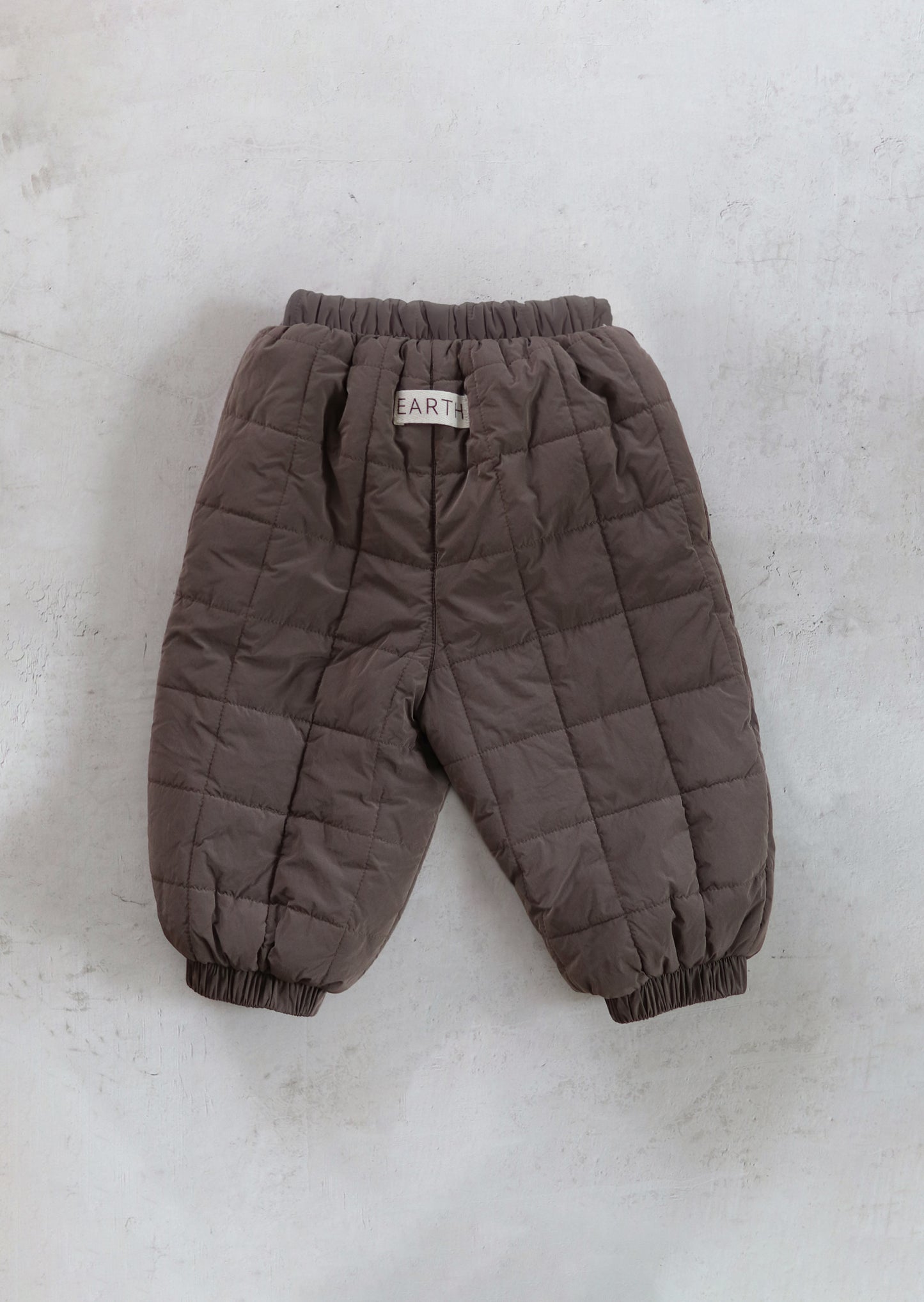 Lightweight padded pants - Brown [EARTH THE ARCHIVE] (26AW)