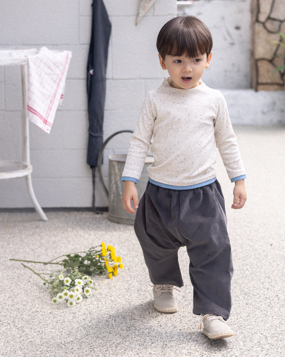 Rustic Corduroy Pants - Stone  [Doucement] (25AW)【2025年10月下旬以降お届け予定】