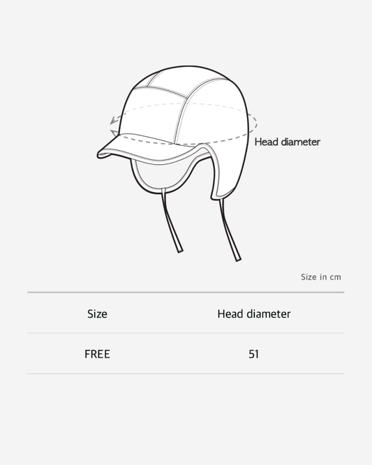 Ear muff cap - Cream [EARTH THE ARCHIVE] (26AW)