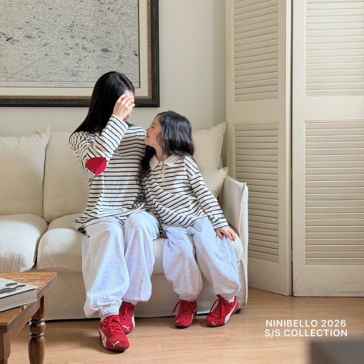 【予約販売】Heart patch color tee(adult) [NINIBELLO] (26SS)【2026年2月下旬以降順次発送】