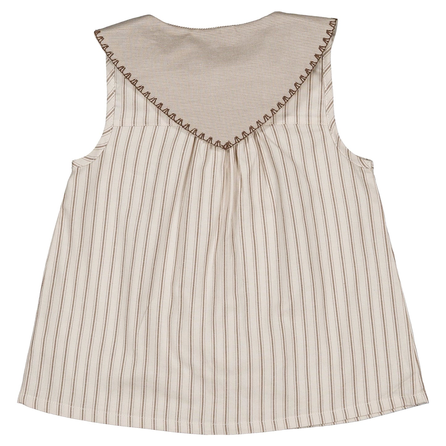 Blouse TRUDAINE - Beige large stripes [Maison Marelle](25SS DROP2)