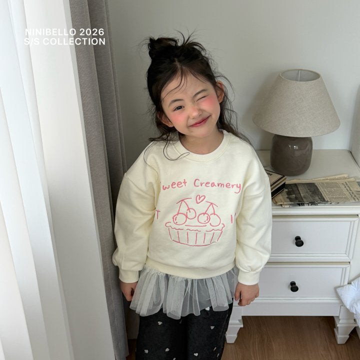 【予約販売】ballerina tutu tee [NINIBELLO] (26SS)【2026年2月下旬以降順次発送】