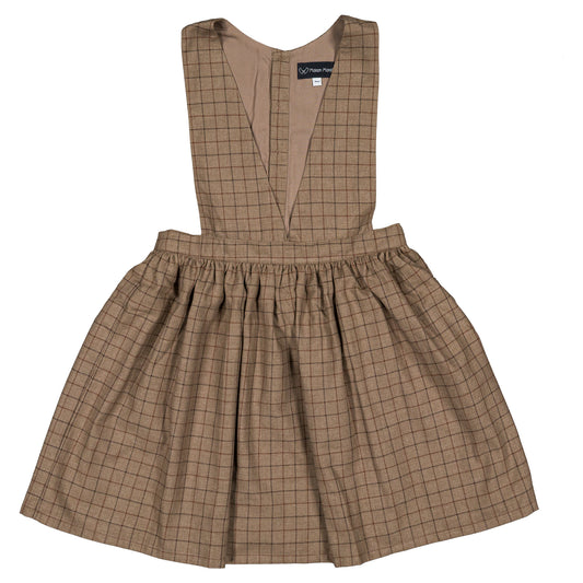 Dress CERGY - brown tiles [Maison Marelle](25AW Drop1)