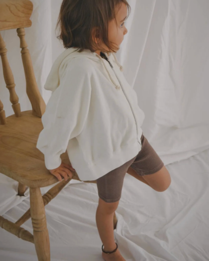 Volume hoodie - White [EARTH THE ARCHIVE] (26AW)