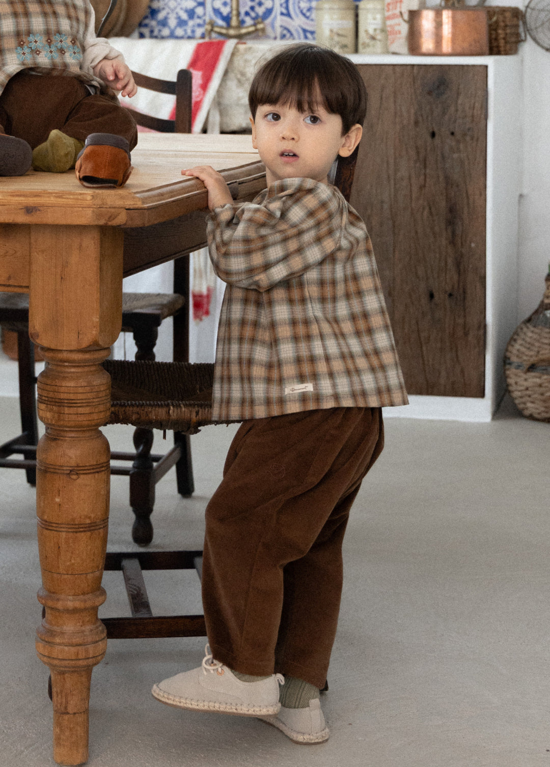 Forest Check Blouse [Doucement] (25AW)【2025年10月下旬以降お届け予定】
