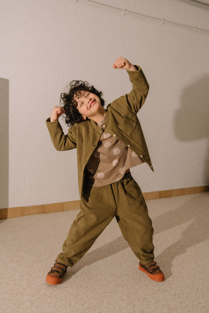 【予約販売】 CARROT PANTS - GREEN NUTRIA [STUDIO BOHEME] (25AW) 【2025年9月中旬以降入荷予定】