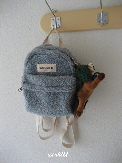 【オーダー会】Wouldu Teddy Back Pack - Baby Blue [wouldU]【2026年1月上旬以降順次お届け予定】