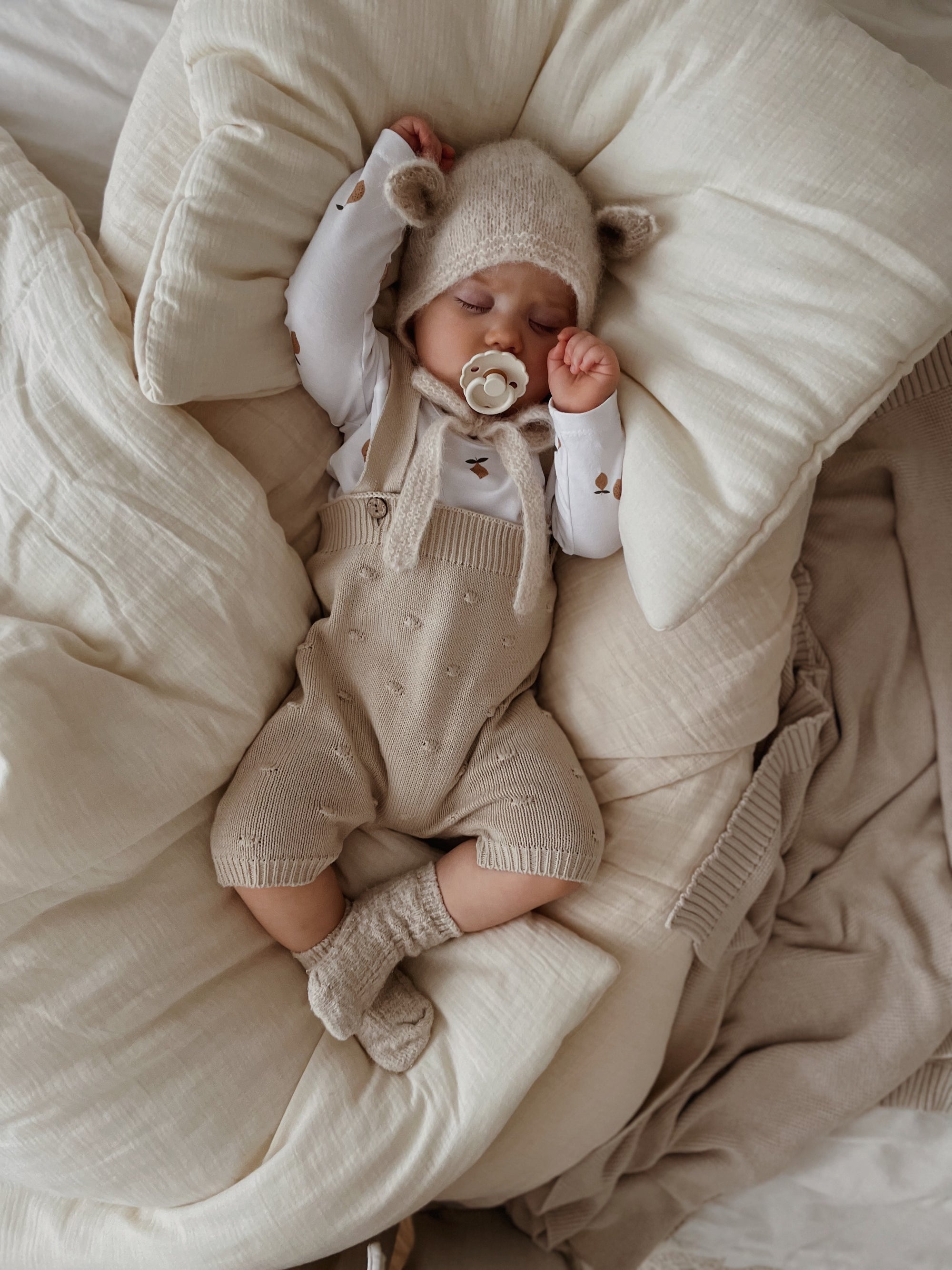 Fairy Bonnet Alpaca & Silk - Creme  [GANG OF KIDS]