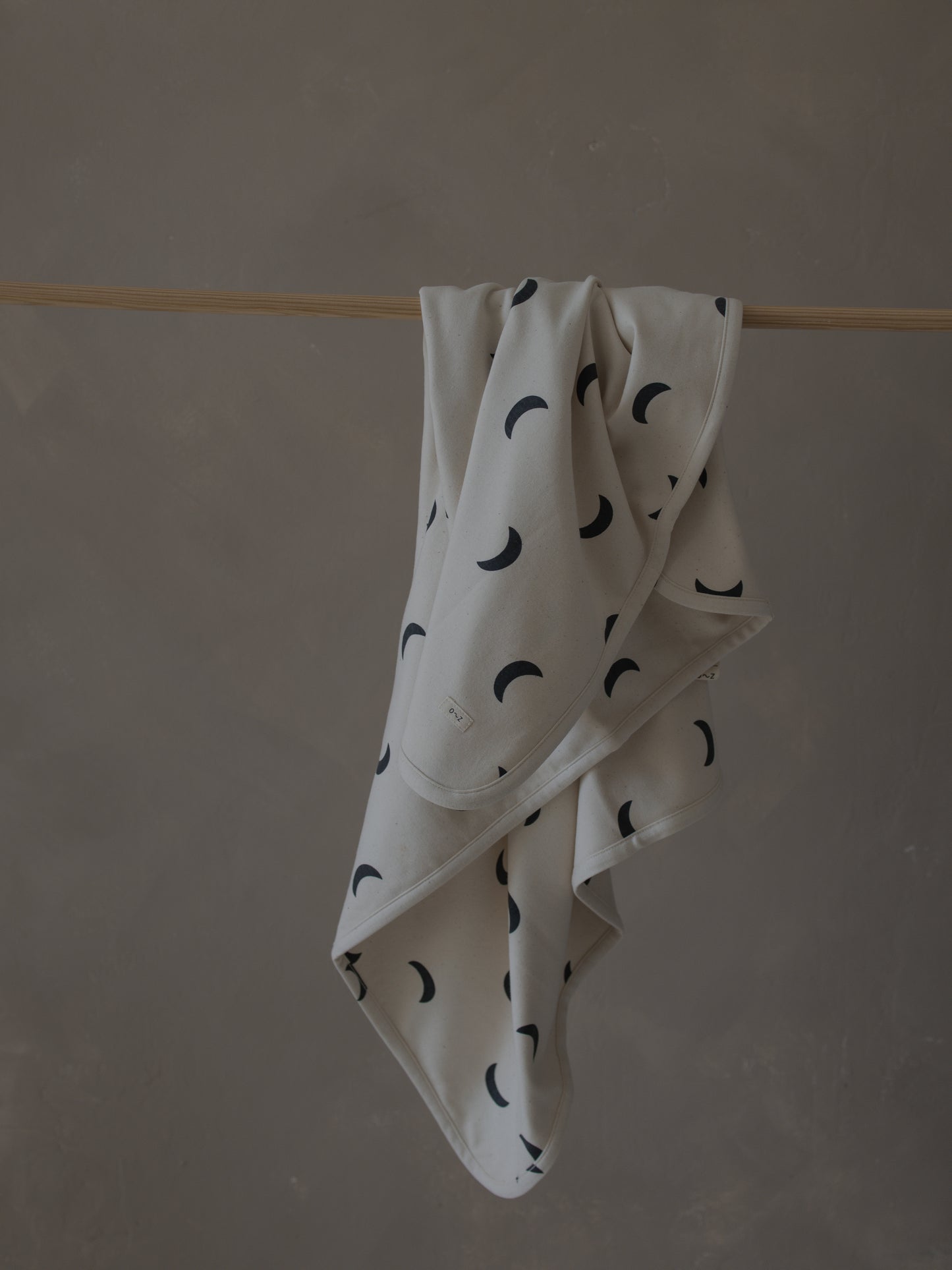 Undyed Midnight Reversible Blanket GOTS [organic zoo] (26SS)